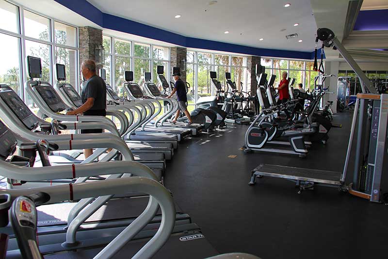 Arbor Fitness Center Workout Fitness Room at On Top of the World Retirement Community Ocala, FL