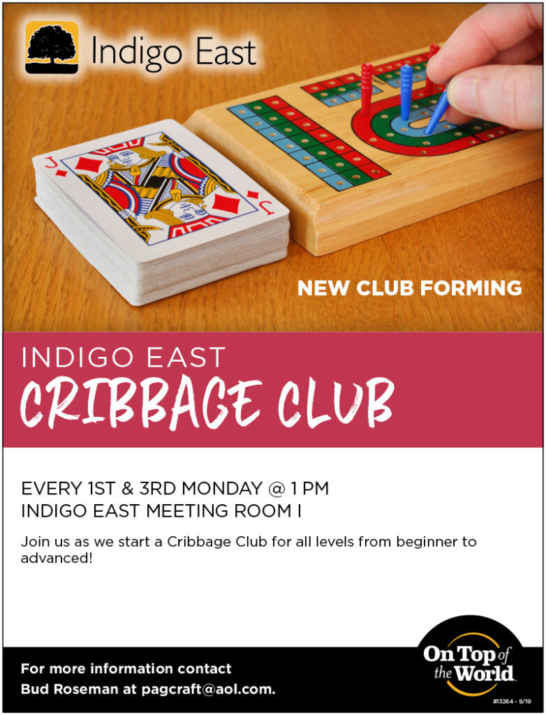 Every 1st & 3rd Monday | 1 PM | Indigo East Meeting Room I