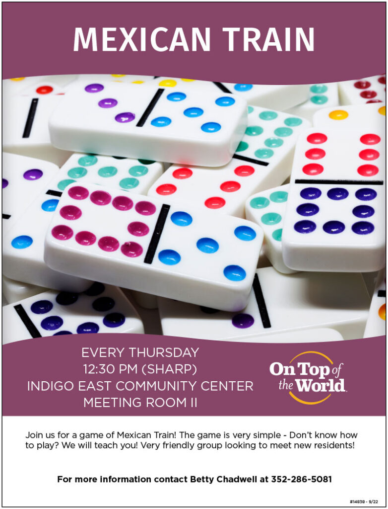 Every Thursday | 12:30 PM | Indigo East Community Center Meeting Room II