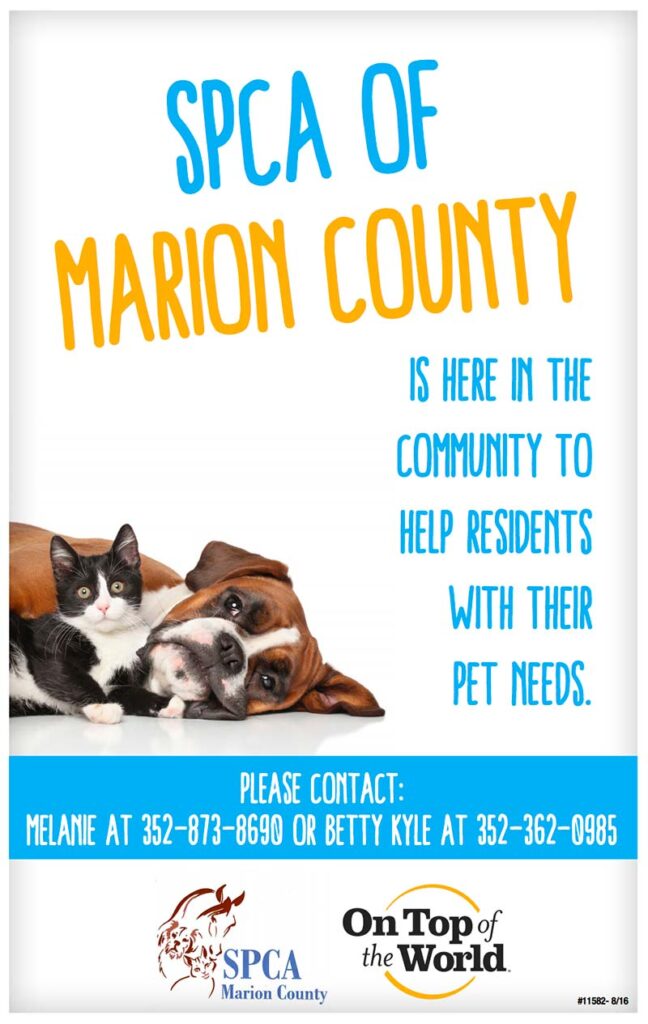 Marion County SPCA is here to help residents with their pet needs.