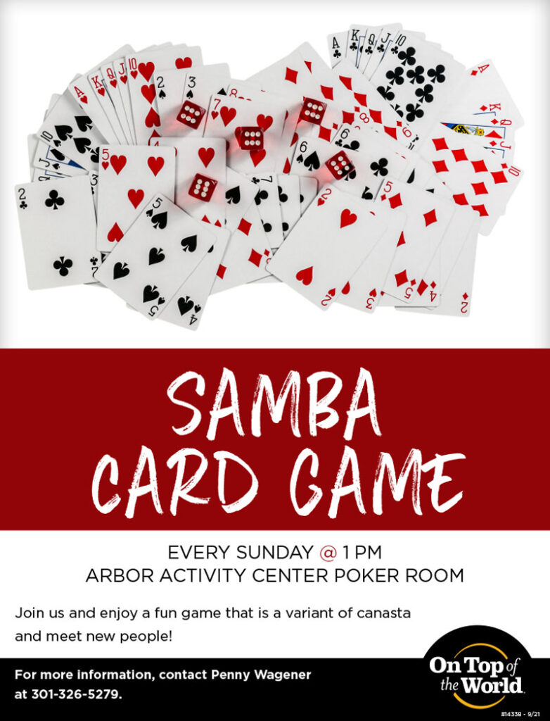 Every Sunday | 1 PM | Arbor Activity Center Poker Room