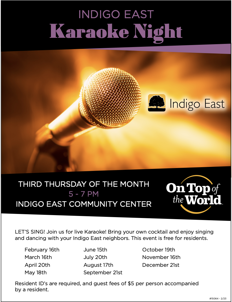 Indigo East Karaoke Night