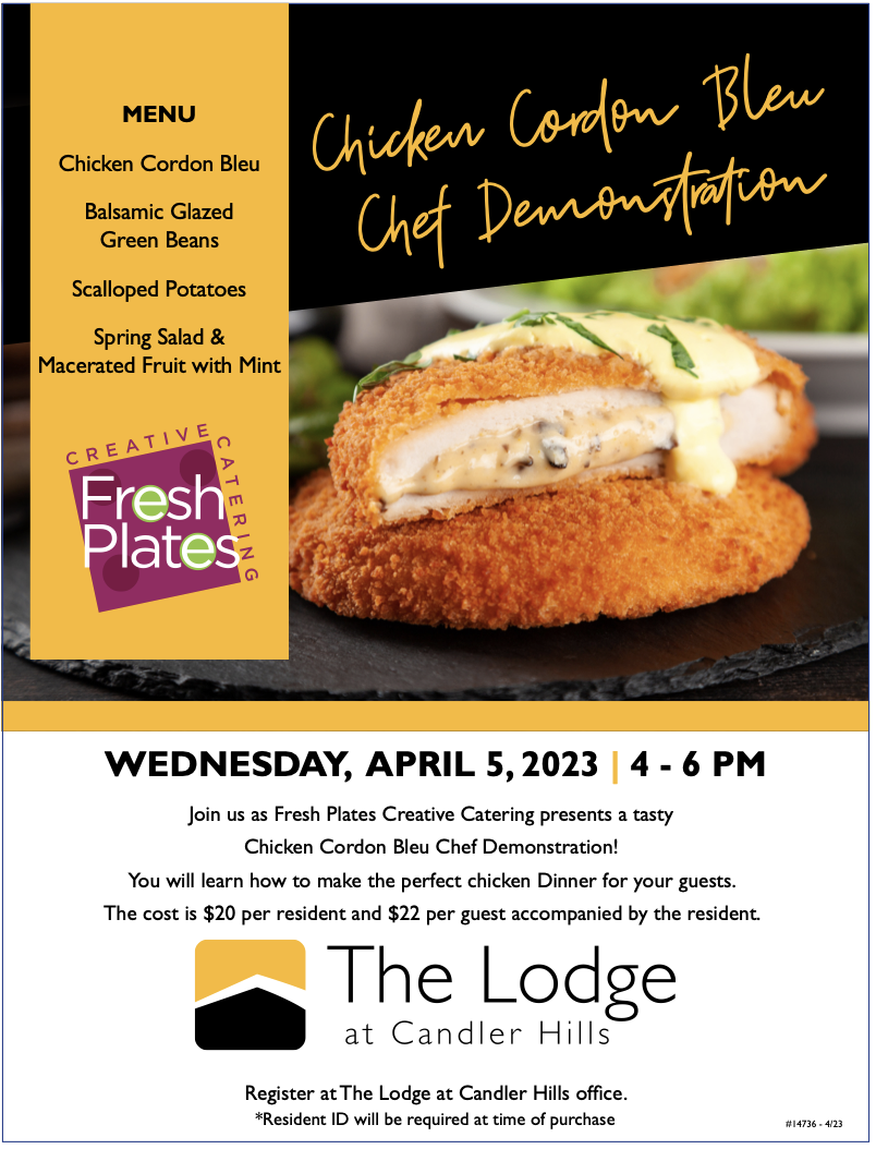 The Lodge Chef Demo April 5, 2023