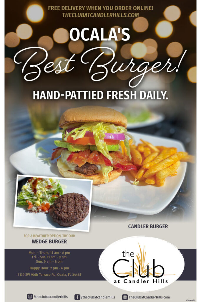 The Club at Candler Hills: Ocala's Best Burger!