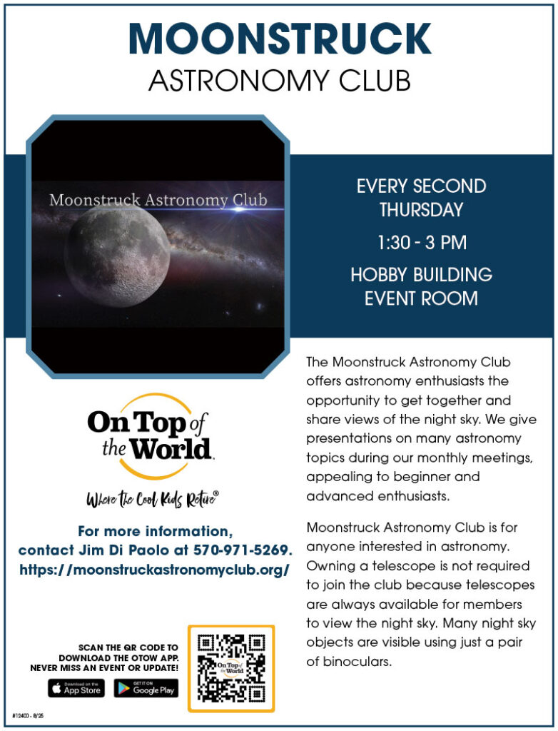 Moonstruck Astronomy Club | Hobby Building Event Room