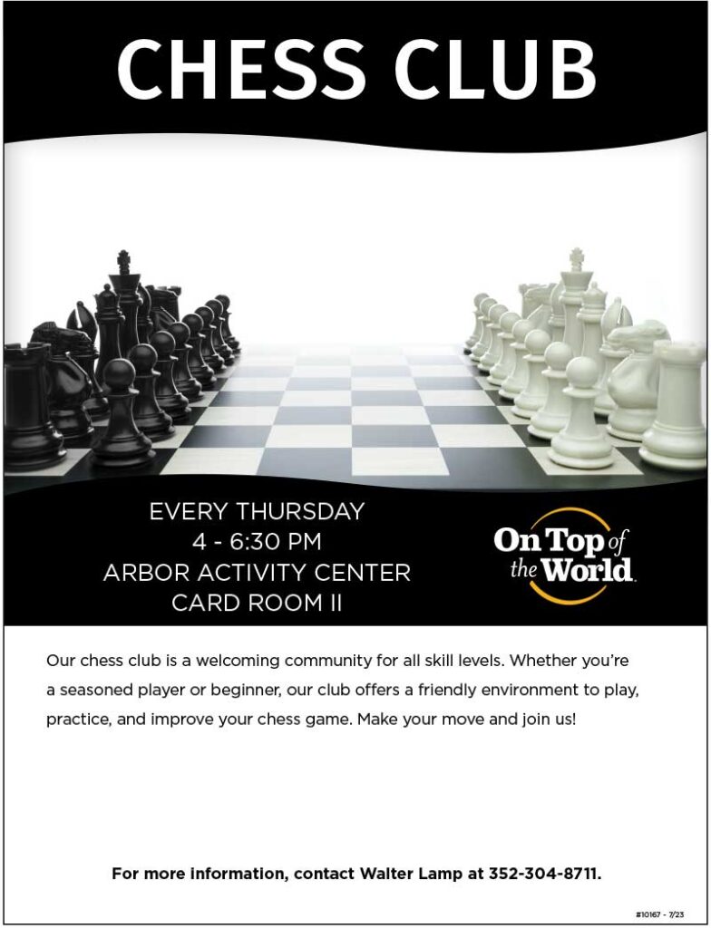 On Top of the World Resident Clubs: Chess Club