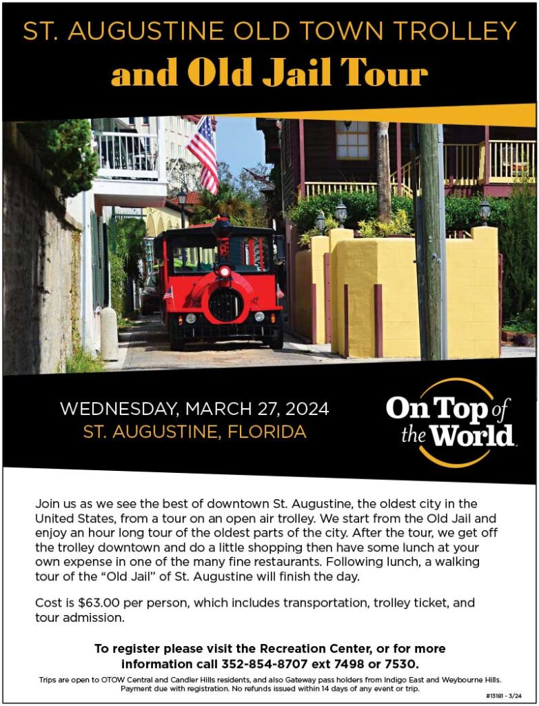 St. Augustine Old Town Trolley and Old Jail Tour