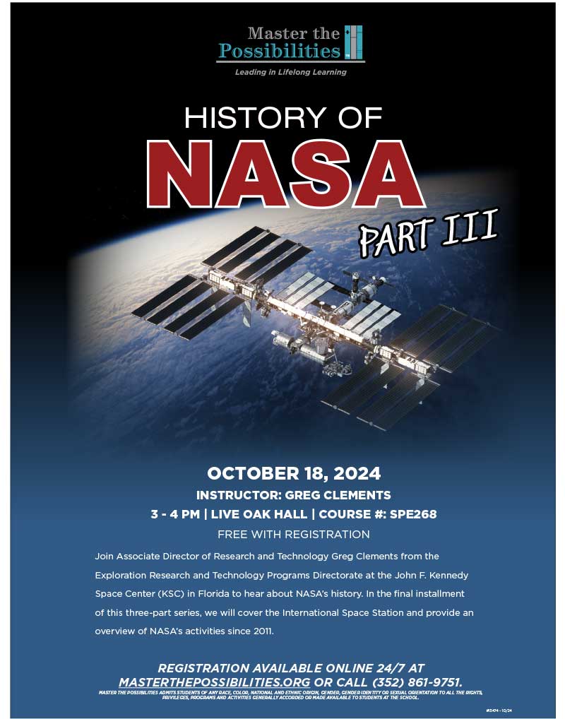 History of NASA Part III - Master the Possibilities