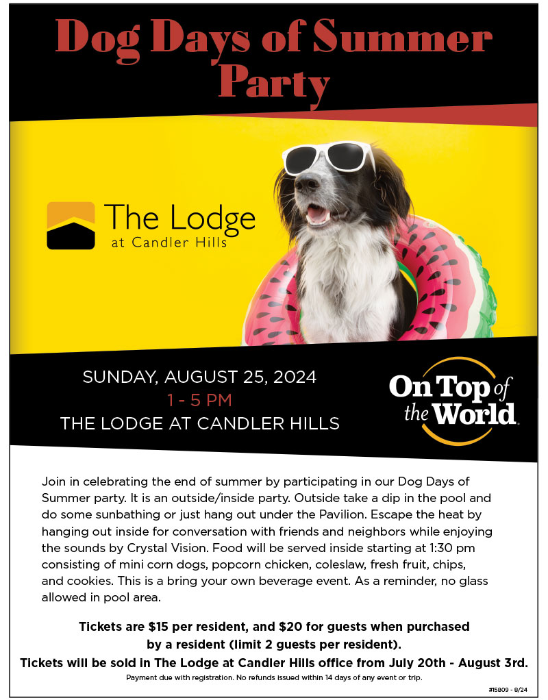 Dog Days of Summer Party at The Lodge | Please see ticket information.