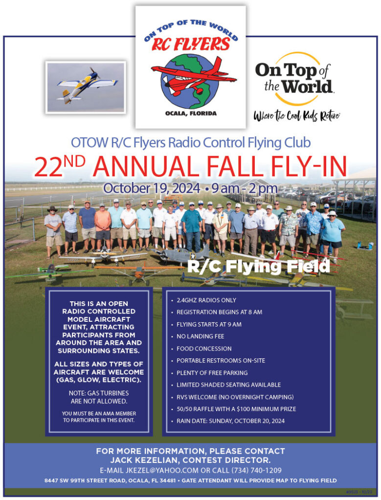 22nd Annual Fall Fly-In | R/C Flying Field | Oct 19