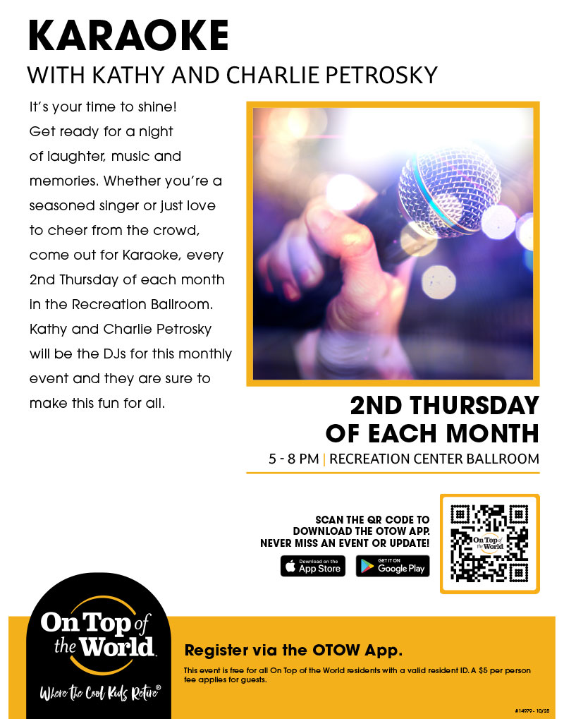 Karaoke at the Recreation Center