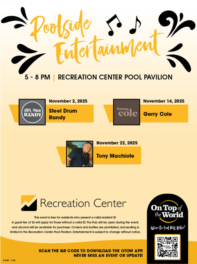 Recreation Center Poolside Entertainment