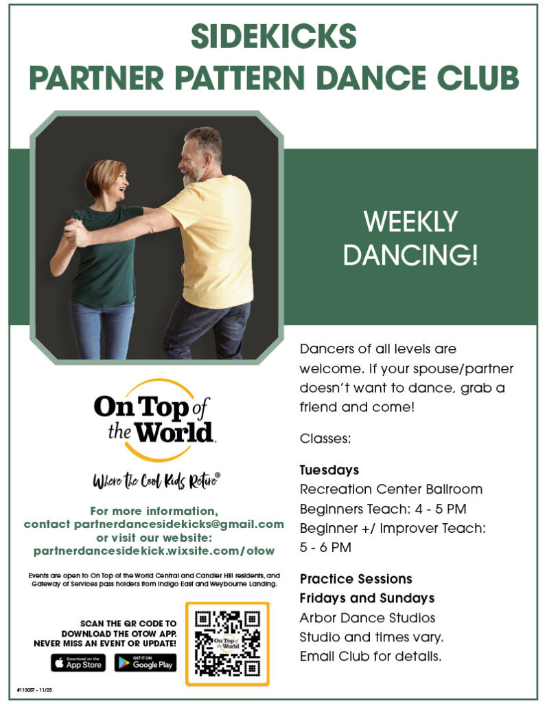 Sidekicks Partner Pattern Dance Club