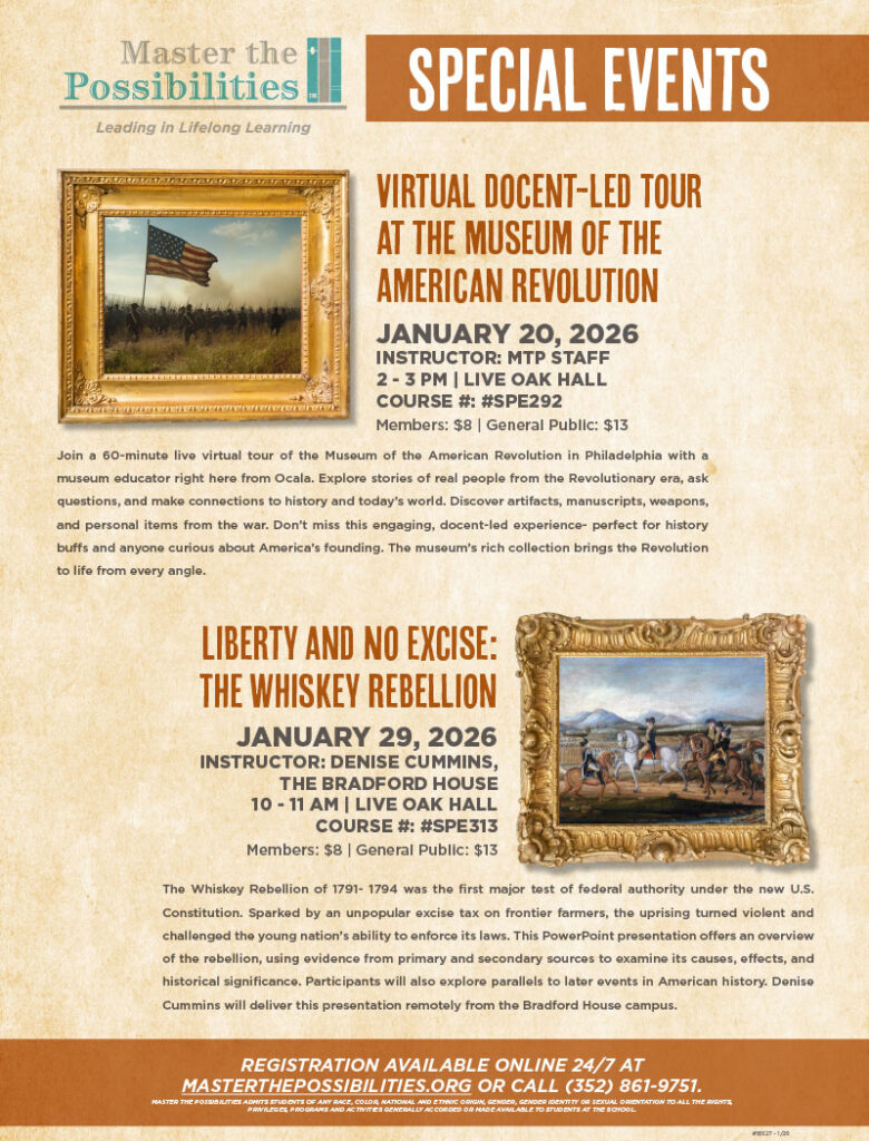 Master the Possibilities January Special Events