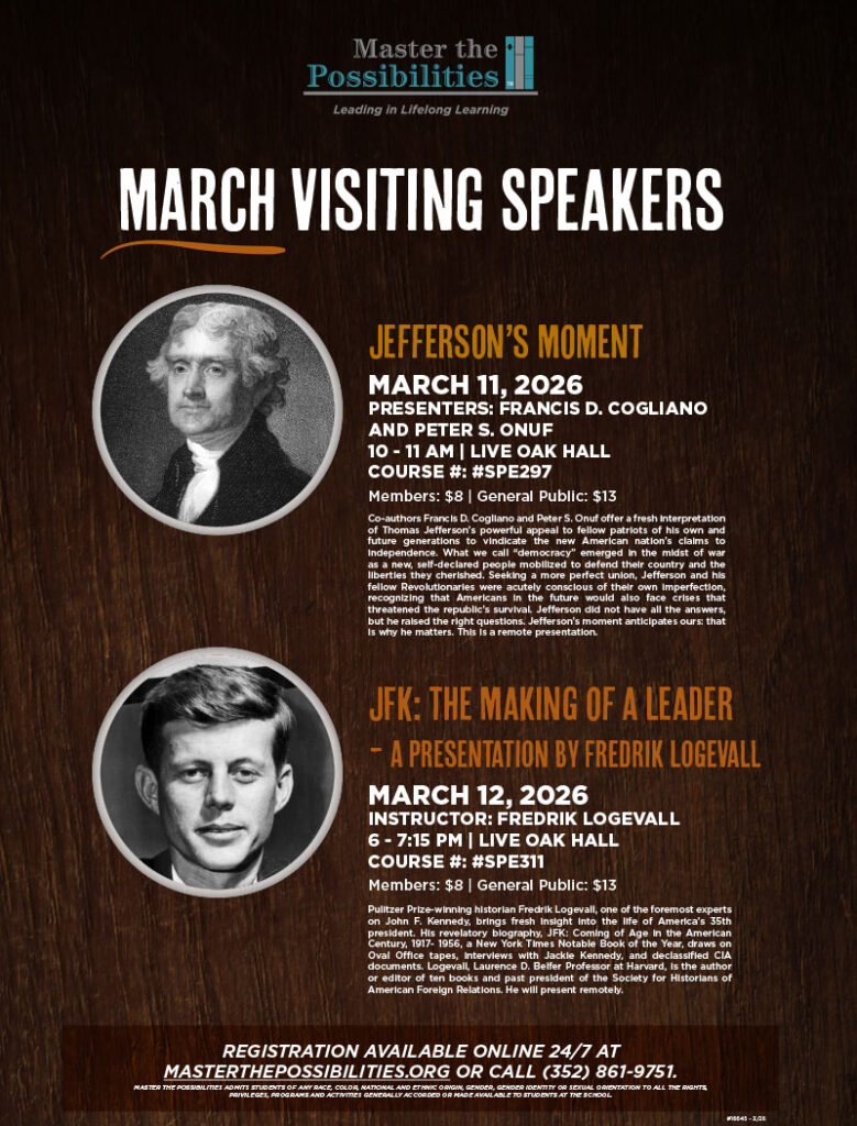March Visiting Speakers