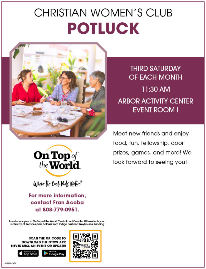 Christian Women's Club Potluck