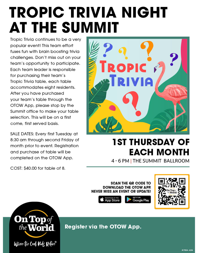 Tropic Trivia Night