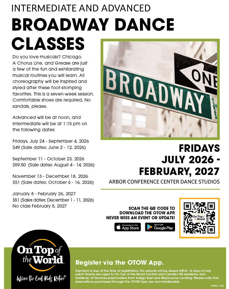 Intermediate and Advanced Broadway Dance Classes