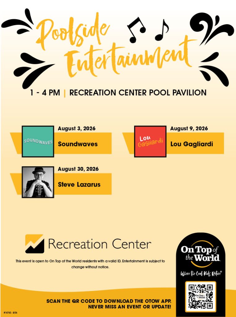 August Poolside Entertainment