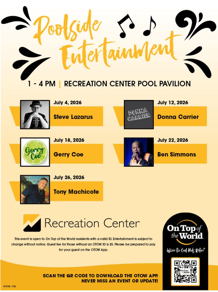 July Poolside Entertainment