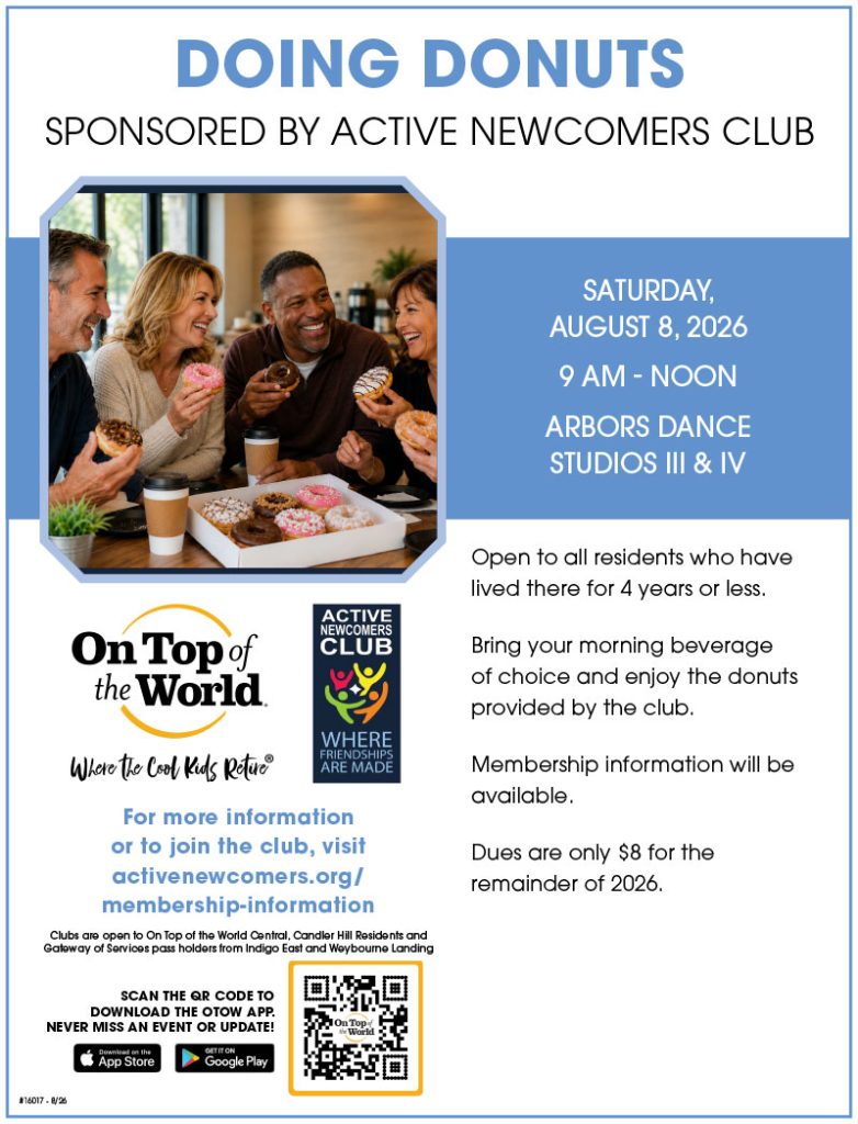 Doing Donuts sponsored by Active Newcomers Club